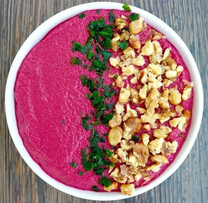 Beetroot and Walnut Hummus