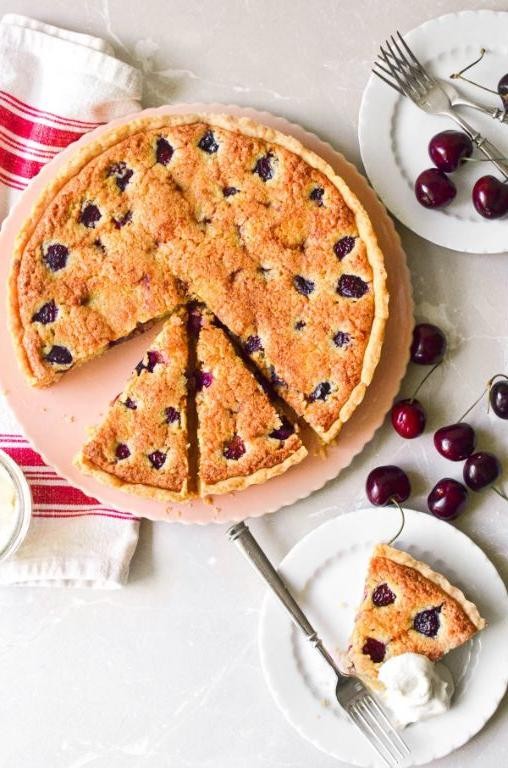 Bing Cherry Almond Tart