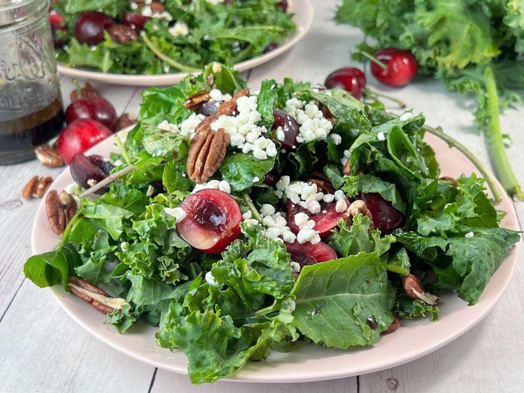 Bing Cherry Salad with Goat Cheese