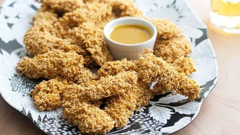 Bisquick Chicken Fingers with Honey Mustard