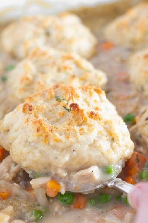 Bisquick Chicken and Cheese Biscuit Bake