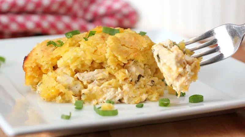 Bisquick Chicken and Cornbread Casserole