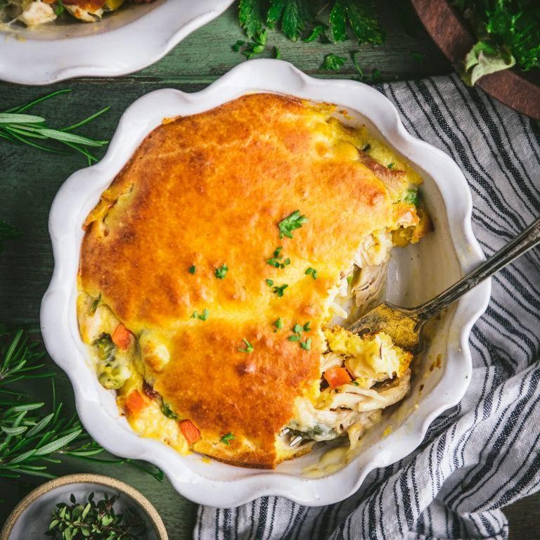 Bisquick Chicken and Mushroom Pie