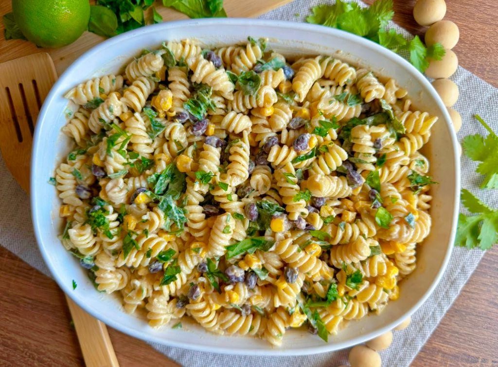 Black Bean and Corn Protein Pasta Salad