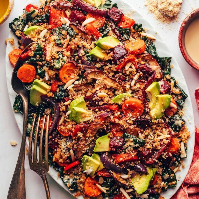 Black Quinoa Salad with Roasted Vegetables