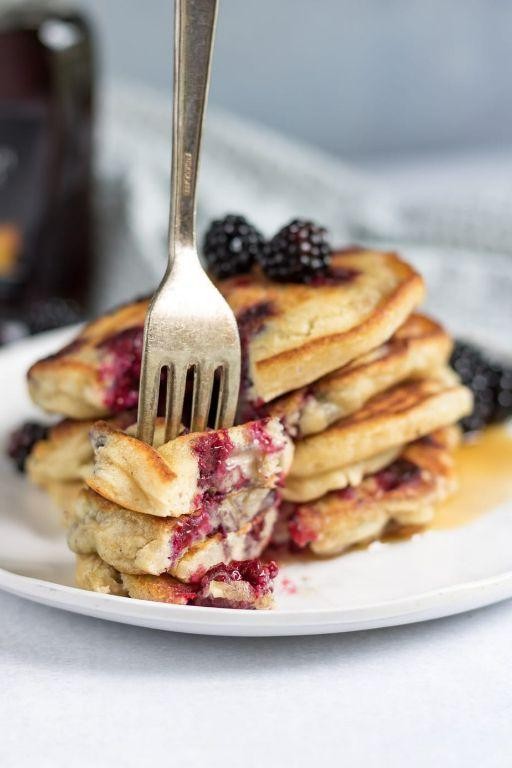 Black Raspberry Pancakes