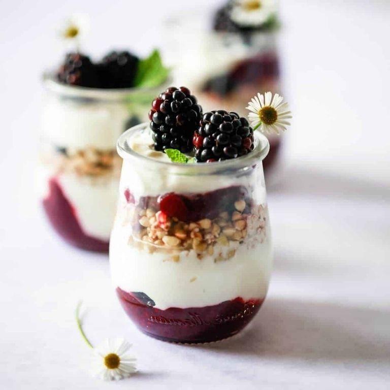 Black Raspberry Yogurt Parfait