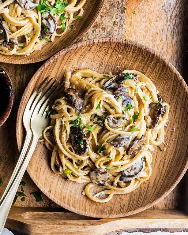 Black Truffle Butter Pasta with Wild Mushrooms