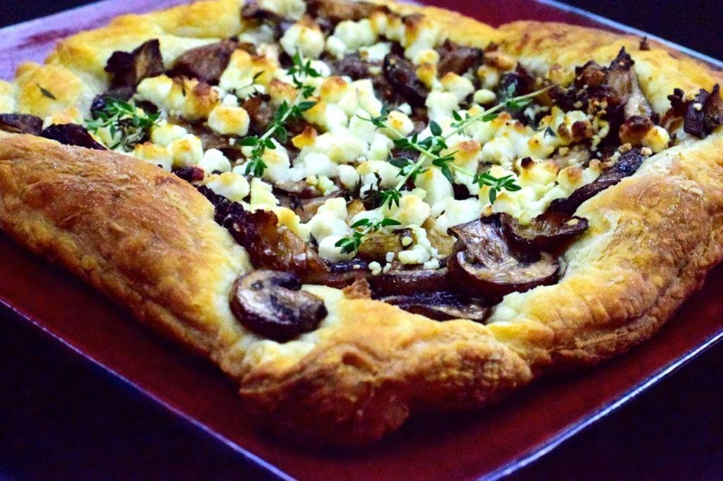Black Truffle and Goat Cheese Tart