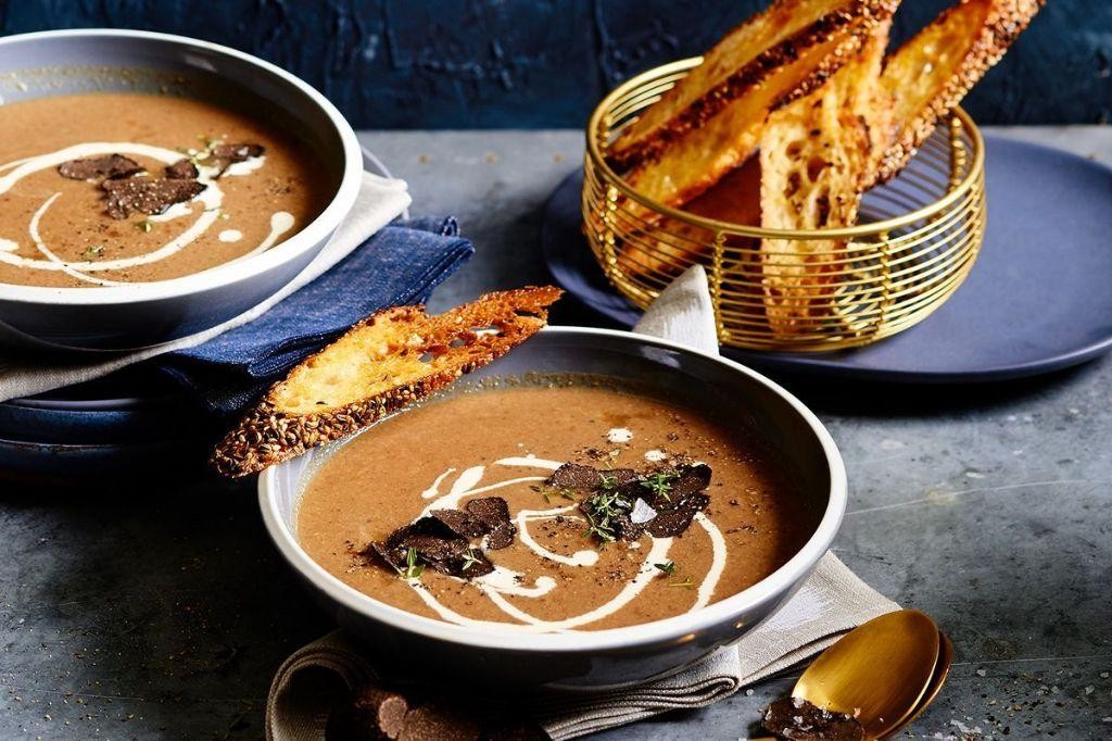 Black Truffle and Porcini Mushroom Soup