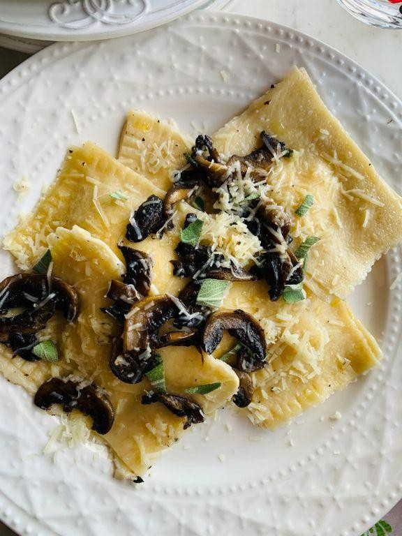 Black Truffle and Wild Mushroom Ravioli