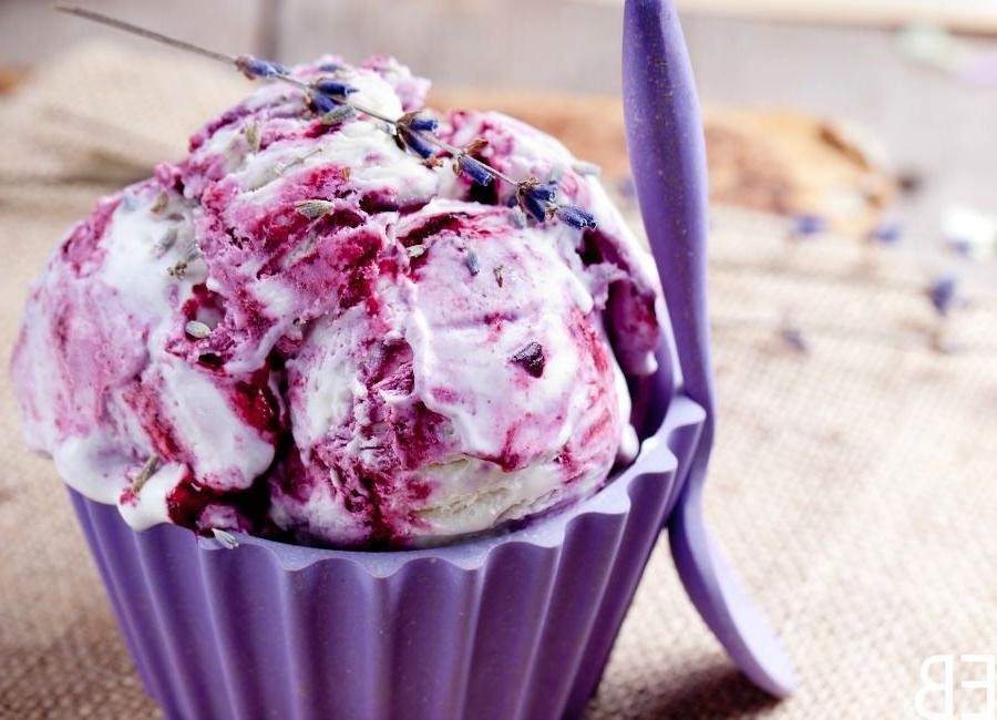 Blackberry Swirl Sugar-Free Ice Cream
