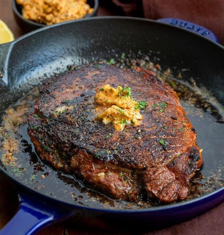 Blackened Coulotte Steak with Cajun Spices
