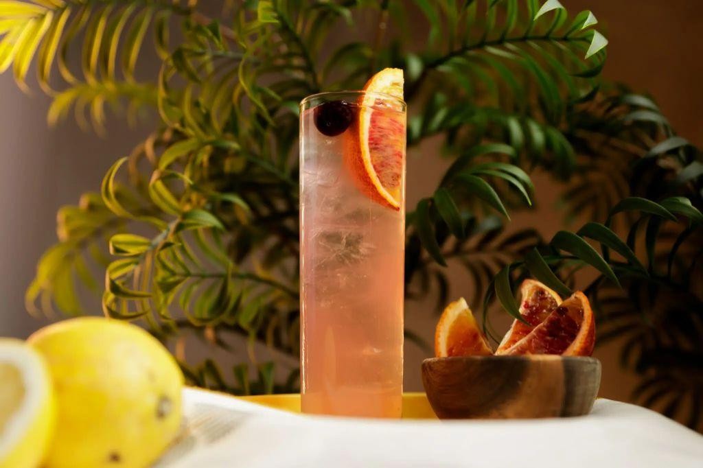 Blood Orange Tequila Collins