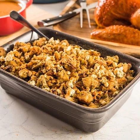 Blue Cheese and Walnut Stove Top Stuffing