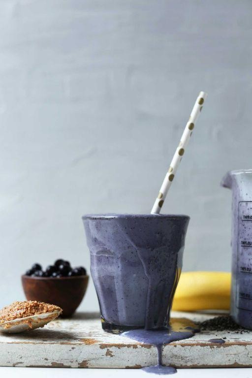 Blueberry Almond Butter Smoothie