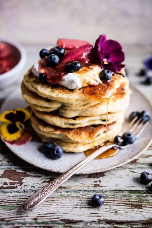 Blueberry Almond Flour Pancakes