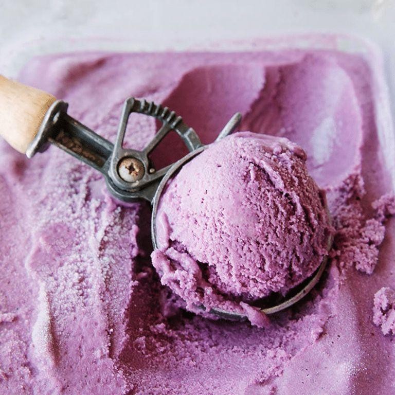 Blueberry Coconut Ice Cream