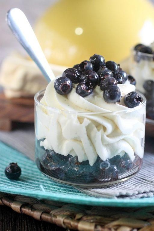 Blueberry Lavender Bavarian Cream