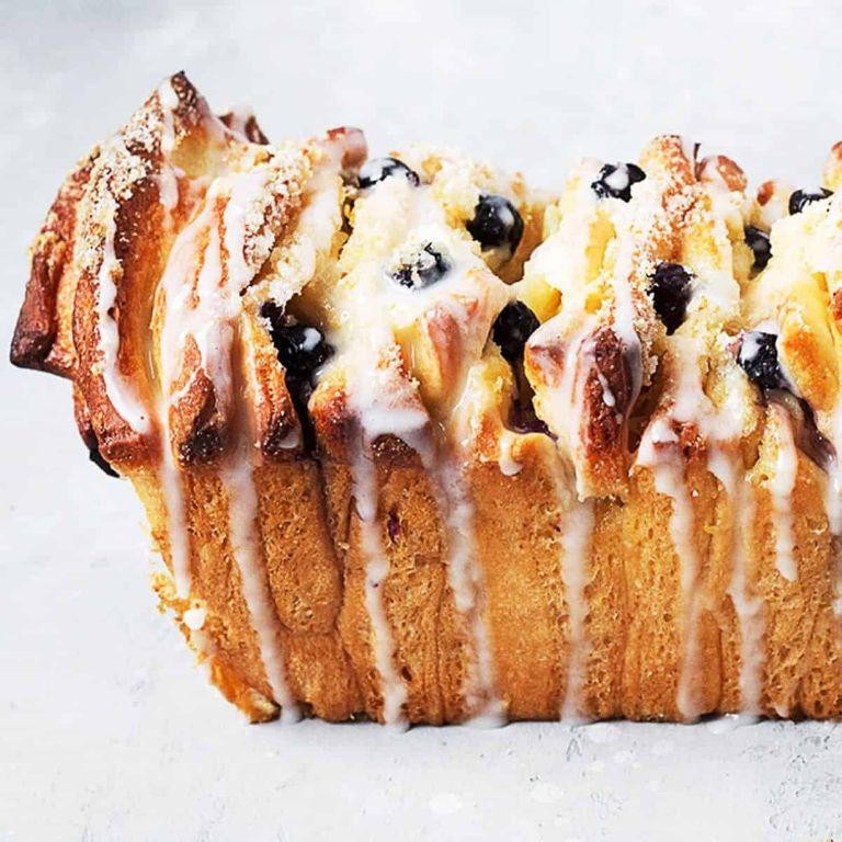 Blueberry Lemon Pull Apart Bread