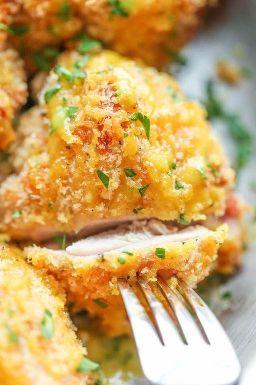 Breaded Chicken Thighs with Honey Mustard Glaze