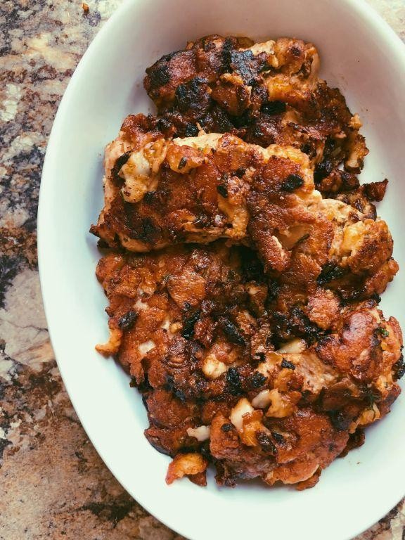 Breaded Chicken Thighs with Sun-Dried Tomato Crust