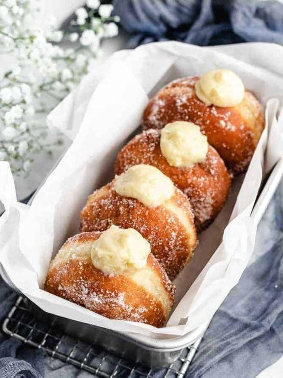 Brioche Donuts with Vanilla Glaze