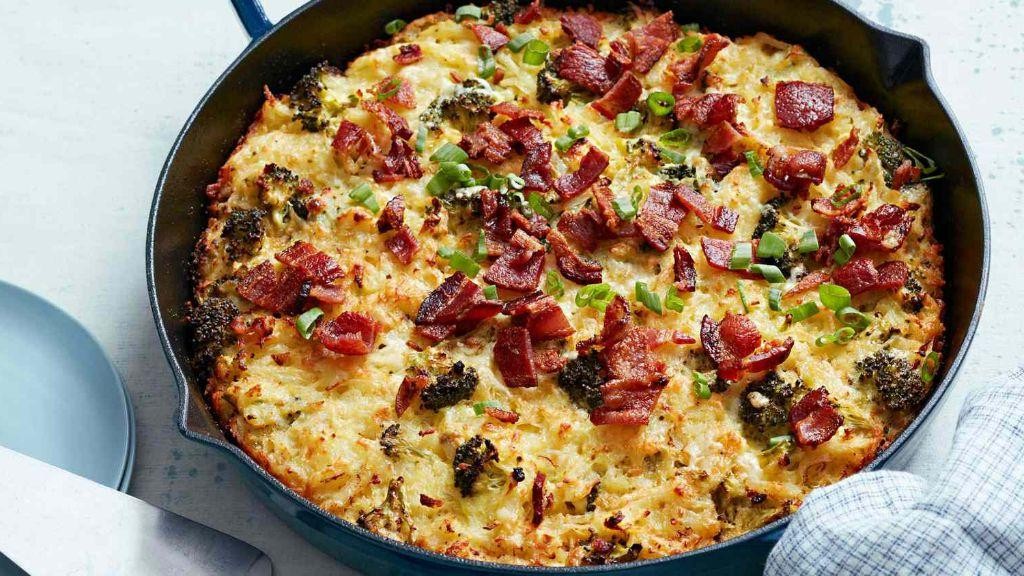 Broccoli and Cheddar Hash Brown Casserole
