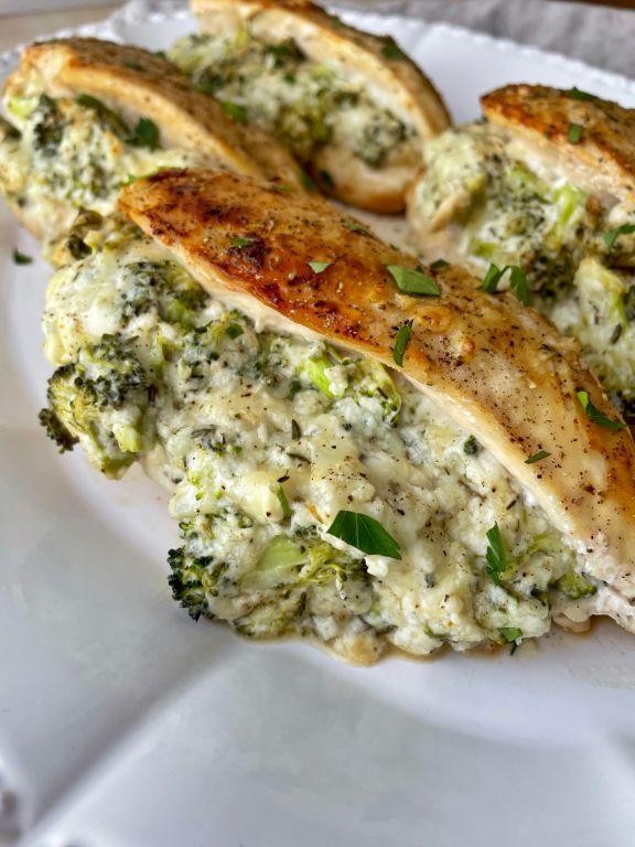 Broccoli and Cheese Stuffed Chicken