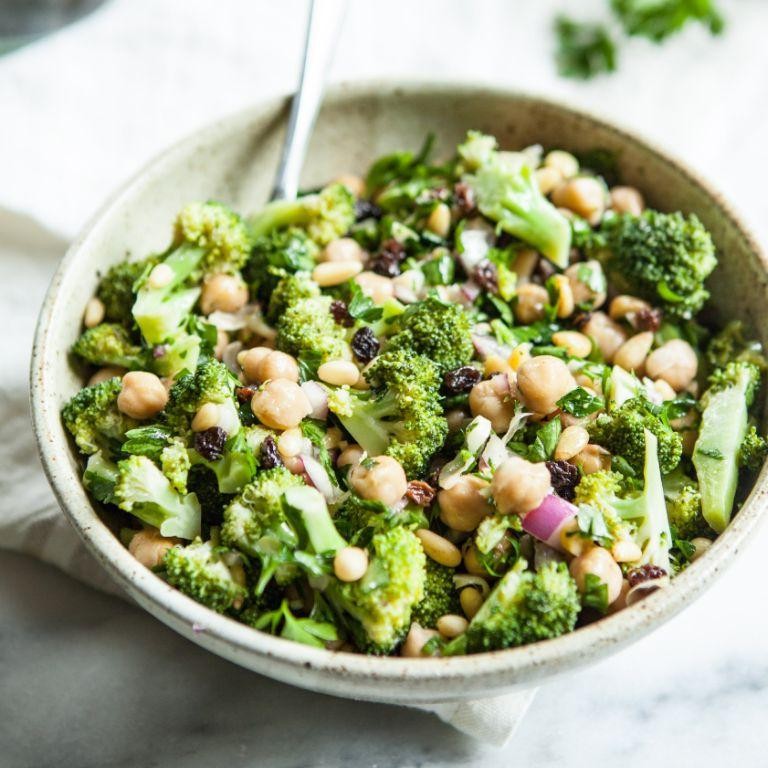 Broccoli and Chickpea Salad