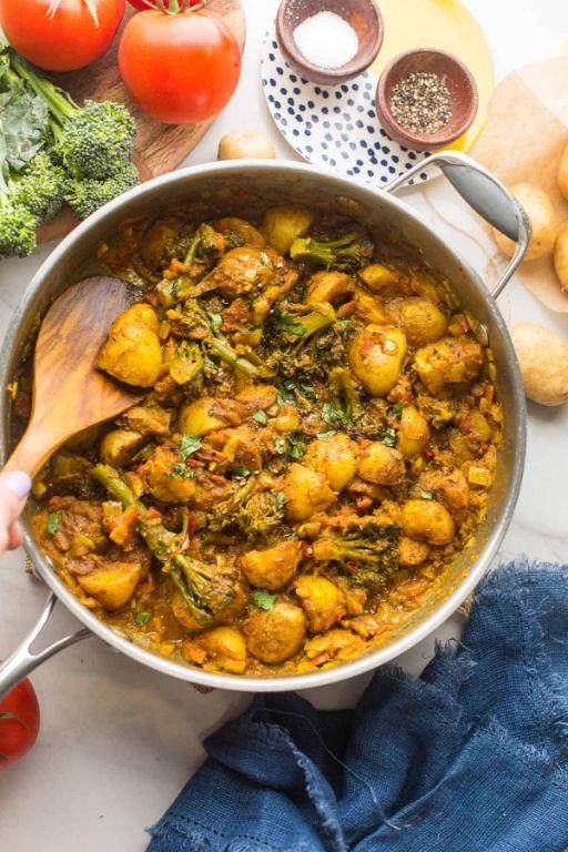 Broccoli and Potato Curry