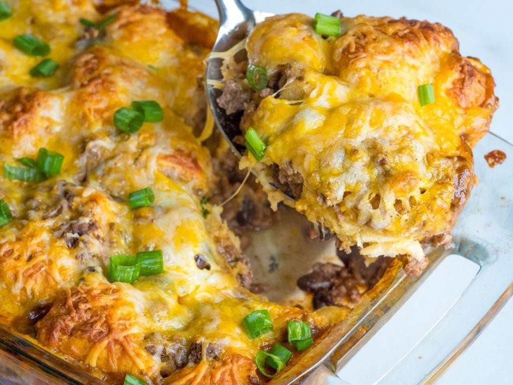 Bubble Up Enchilada Casserole