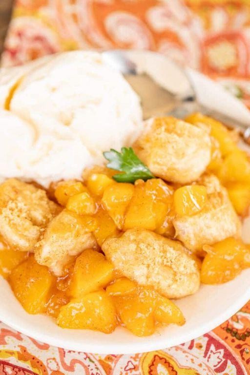Bubble Up Peach Cobbler