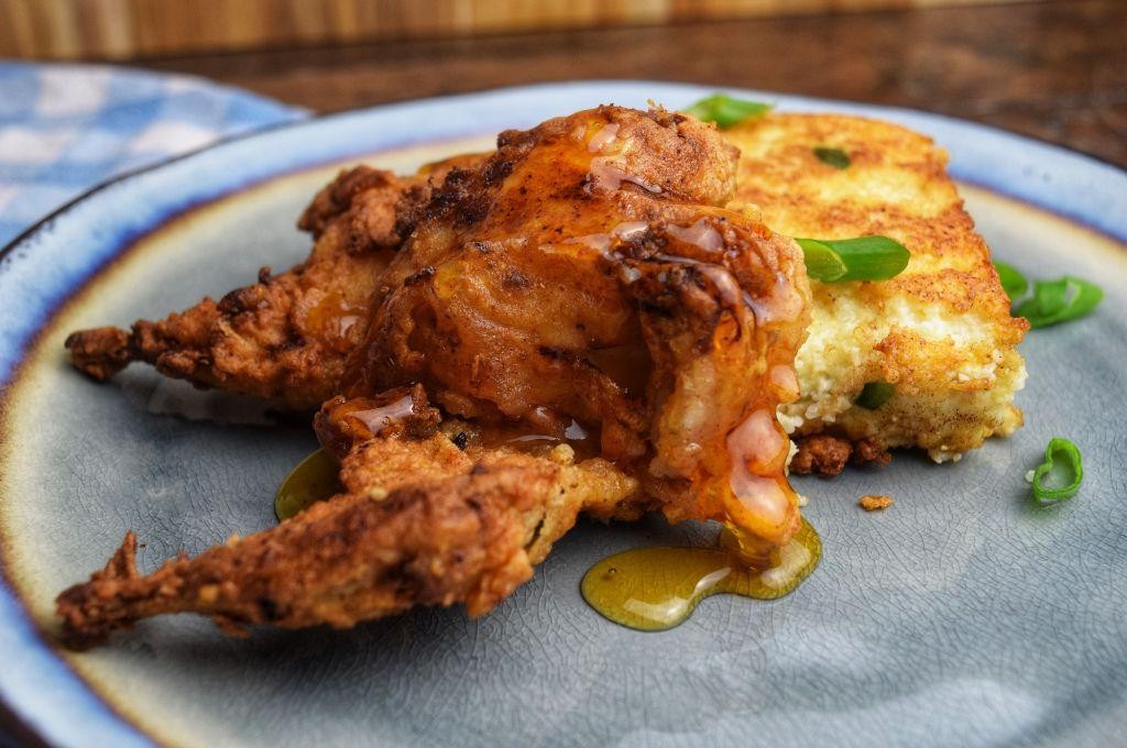 Buttermilk-Brined Fried Quail with Hot Honey