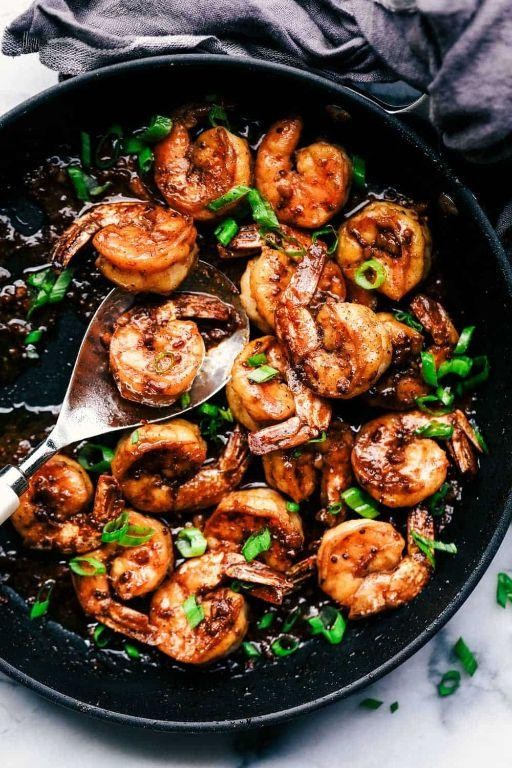 Cajun-style deviled shrimp with garlic butter