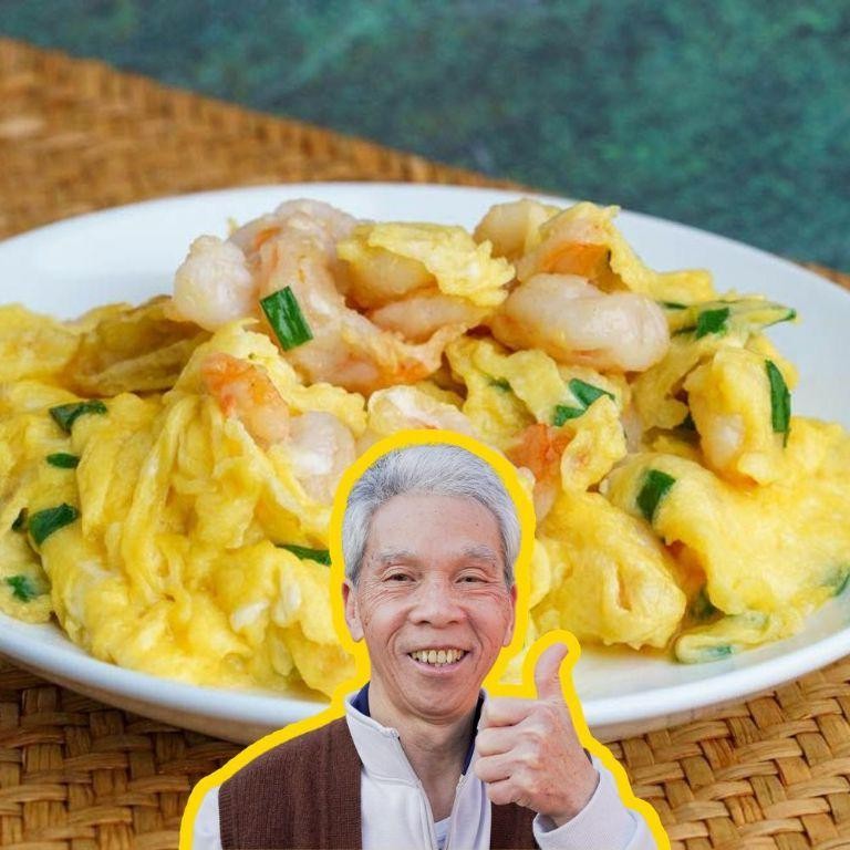Cantonese Scrambled Eggs with Shrimp