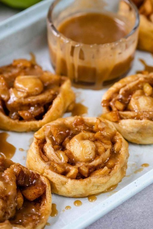 Caramel Apple Crescent Rolls