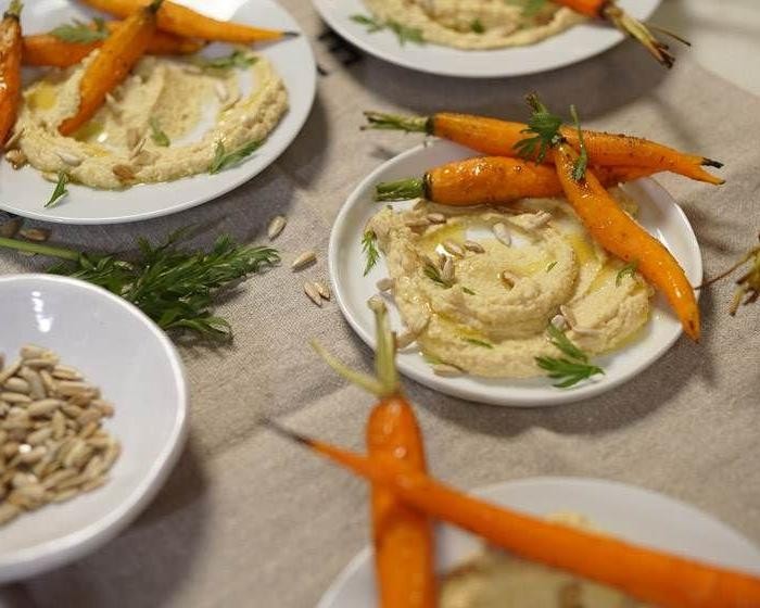 Carrot and Cumin Roasted Hummus