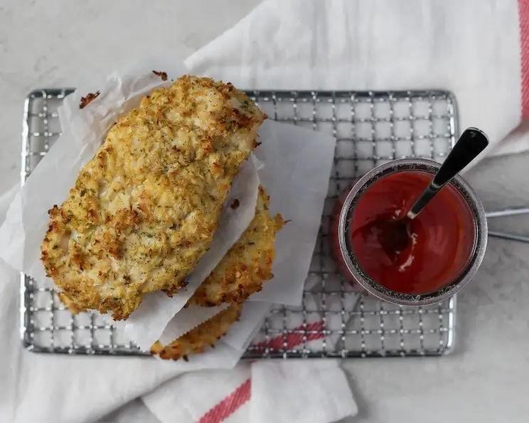 Cauliflower Crusted Keto Chicken Tenderloins