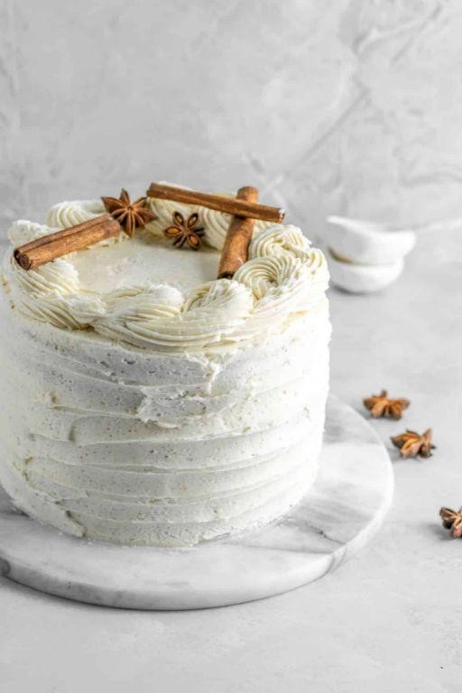 Chai Spice and Vanilla Marble Cake