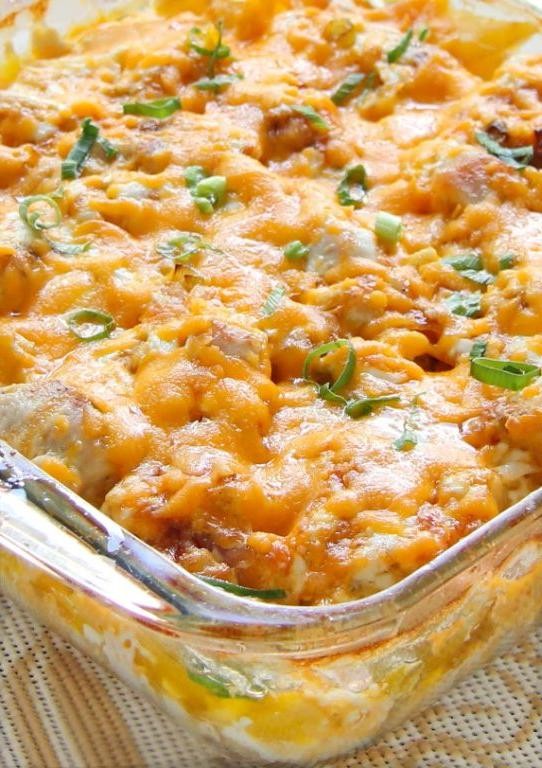 Cheesy Baked Chicken and Potato Casserole
