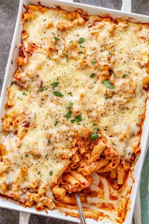 Cheesy Baked Ziti with Ricotta