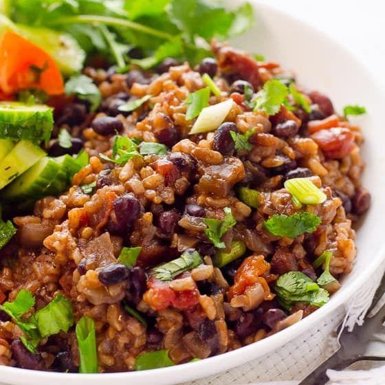 Cheesy Instant Pot Rice and Beans