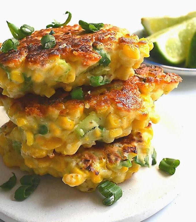Cheesy Jalapeño Mexican Corn Cakes