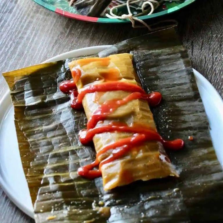 Cheesy Pasteles with Queso de Hoja