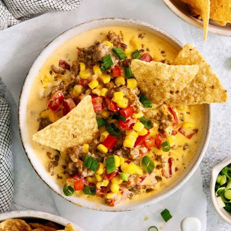 Cheesy Sausage and Corn Dip
