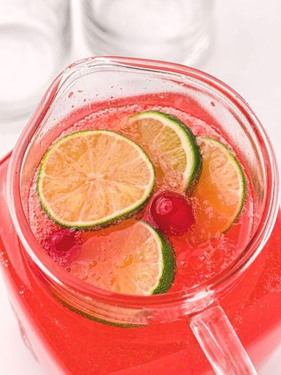 Cherry Limeade Sparkler Punch