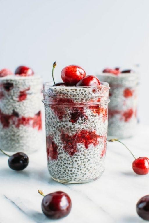 Cherry Vanilla Chia Seed Fruit Salad