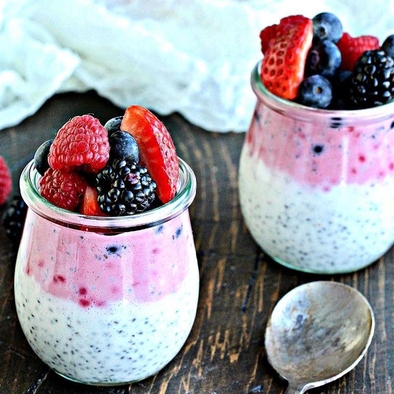 Chia Seed Pudding with Berries
