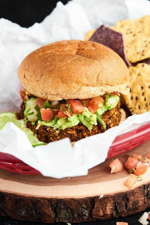 Chia Seed and Black Bean Burgers